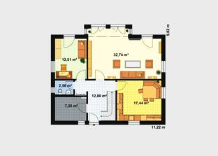 Einfamilienhaus Maxx 3/3 XL Grundriss