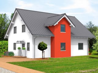 Massivhaus Elegance 170 von F.C. Nüdling Fertigteiltechnik Schlüsselfertig ab 344000€, Satteldach-Klassiker Außenansicht 3