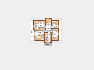 Massivhaus Elegance von Wagener Systemhausbau Schlüsselfertig ab 228000€, Satteldach-Klassiker Grundriss 1