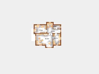 Massivhaus Elegance von Wagener Systemhausbau Schlüsselfertig ab 228000€, Satteldach-Klassiker Grundriss 2