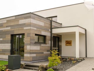 Fertighaus Elegant 179 von Albert Haus Schlüsselfertig ab 395790€, Cubushaus Außenansicht 1