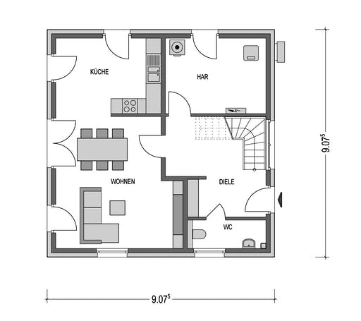 Eleganz 1000.2 Floorplan 1