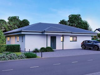 Fertighaus ELK Design Bungalow 122 - Walmdach von ELK, Bungalow Außenansicht 2