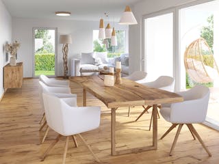 Fertighaus ELK Design 130 - Flachdach von ELK, Cubushaus Innenansicht 1