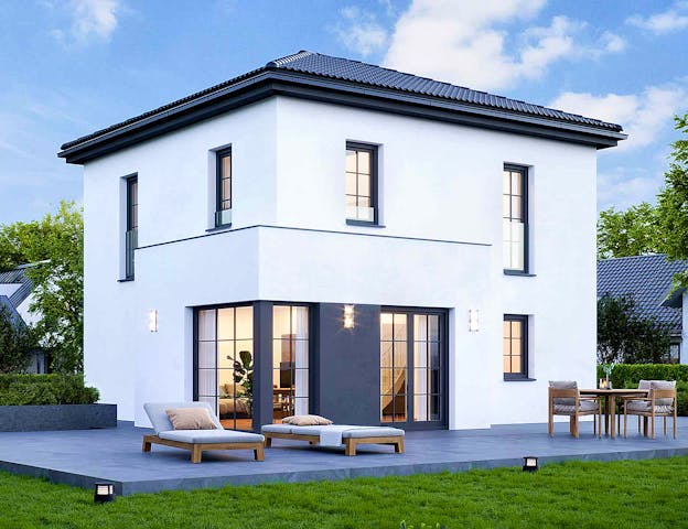 Kleine Stadtvilla von ELK Fertighaus