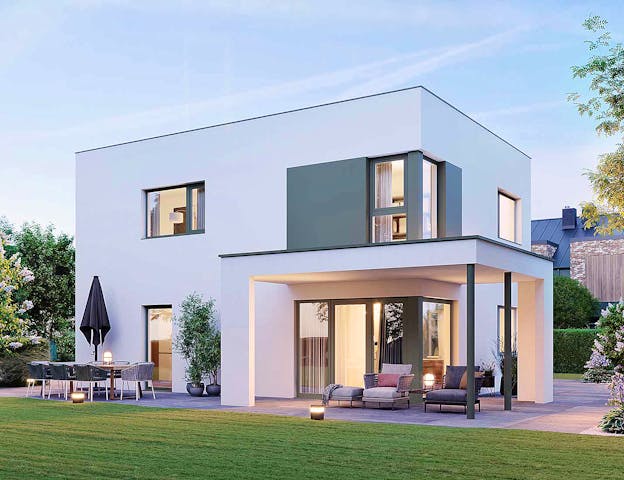 Kubushaus-Fertighaus von ELK Fertighaus