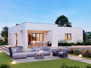 Fertighaus ELK Life Bungalow 103 - Flachdach von ELK Fertighaus, Bungalow Außenansicht 1