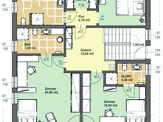 Fertighaus ELK Haus 214 von ELK Schlüsselfertig ab 305001€, Stadtvilla Grundriss 1