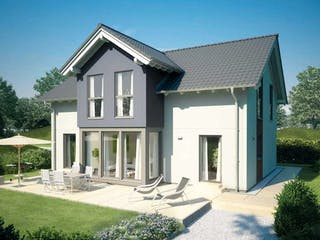 Fertighaus ELK Haus 169 SD von ELK Fertighaus - Österreich Schlüsselfertig ab 212900€, Satteldach-Klassiker Außenansicht 1