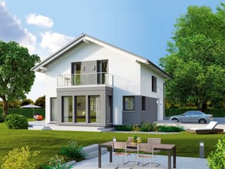 Fertighaus ELK Living 145 von ELK Fertighaus Schlüsselfertig ab 197993€, Satteldach-Klassiker Außenansicht 1