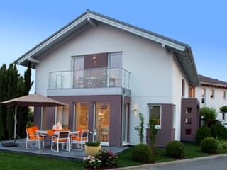 Fertighaus ELK Living 157 von ELK Fertighaus Schlüsselfertig ab 208552€, Satteldach-Klassiker Außenansicht 1