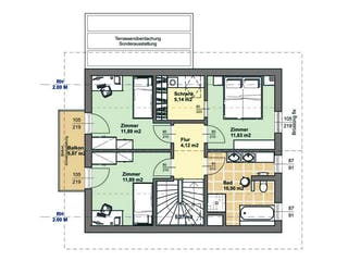 Fertighaus ELK Living 122 SD von ELK Fertighaus - Österreich Schlüsselfertig ab 172300€, Satteldach-Klassiker Grundriss 2