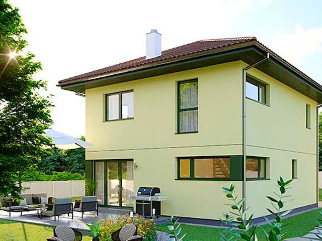 Fertighaus ELK Top Living 129 WD von ELK Fertighaus - Österreich Schlüsselfertig ab 178700€, Stadtvilla Außenansicht 1