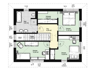 Fertighaus ELK Top Living 129 WD von ELK Fertighaus - Österreich Schlüsselfertig ab 178700€, Stadtvilla Grundriss 2