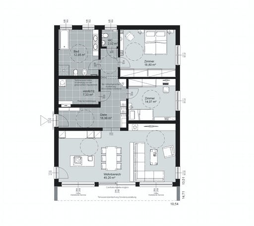 ELK AT Bungalow 120 FD Floorplan 1