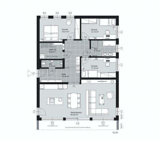 ELK AT Bungalow 120 FD Floorplan 2