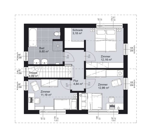 ELK AT Top Living 117 SD 25° Floorplan 2