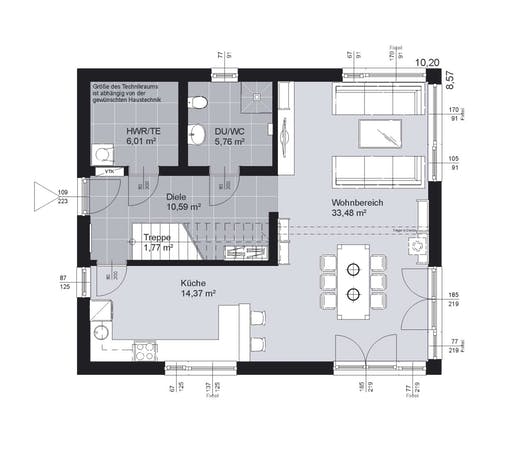 ELK AT Top Living 143 WD Floorplan 1