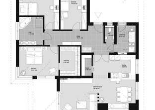 ELK HAUS BU 140 Walmdach 25° Grundriss