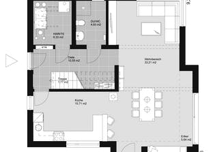 ELK HAUS 145 Flachdach Grundriss