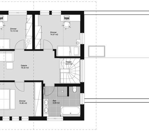 ELK HAUS 153 Satteldach Floorplan 2