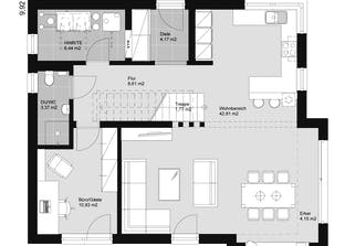 ELK HAUS 155 Satteldach 40° Grundriss