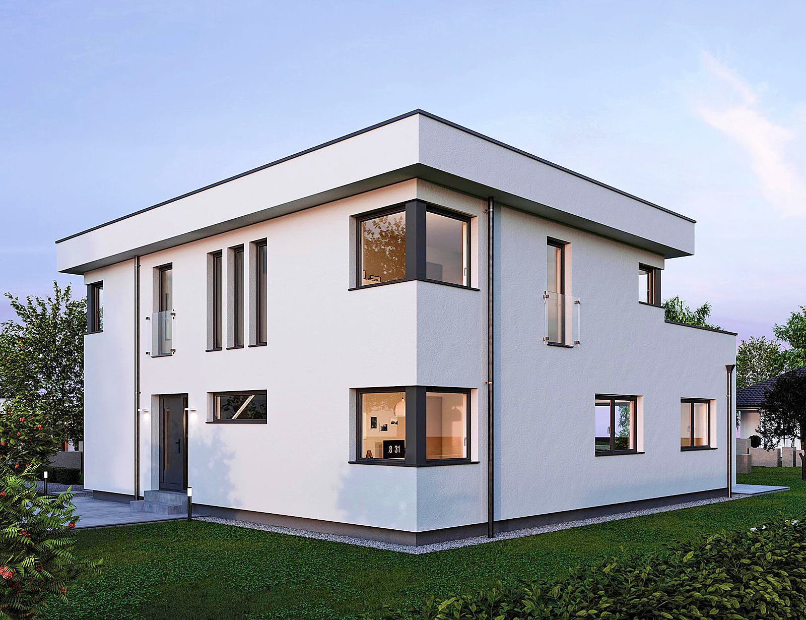 Einfamilienhaus ELK HAUS 186 Flachdach von ELK Fertighaus Fertighaus.de