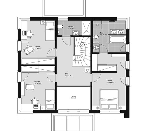 ELK HAUS 189 Flachdach Floorplan 2