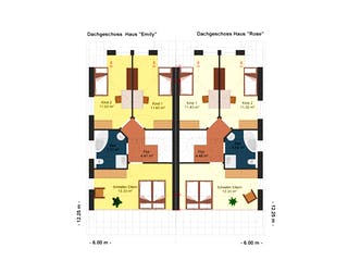Fertighaus Emily-Rose 145 von Klaus Kowalski Immobilien Schlüsselfertig ab 162064€, Satteldach-Klassiker Grundriss 1