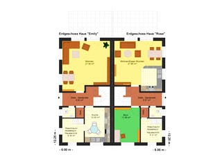 Fertighaus Emily-Rose 145 von Klaus Kowalski Immobilien Schlüsselfertig ab 162064€, Satteldach-Klassiker Grundriss 2