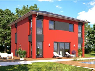 Fertighaus Eos 142 von Bärenhaus Schlüsselfertig ab 235987€, Stadtvilla Außenansicht 4