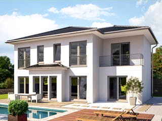 Fertighaus Eos 161 von Bärenhaus Schlüsselfertig ab 280177€, Stadtvilla Außenansicht 1