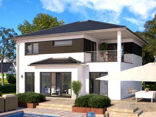 Fertighaus Eos 169 von Bärenhaus Schlüsselfertig ab 274876€, Stadtvilla Außenansicht 2