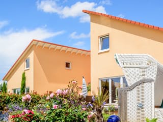 Fertighaus Erbenheim von Albert Haus Schlüsselfertig ab 451500€, Pultdachhaus Außenansicht 5