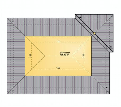 Fertighaus ONE - 98-W von Erkens Holztechnik Ausbauhaus ab 130000€, Bungalow Grundriss 2
