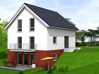 Fertighaus Erna 204 von Klaus Kowalski Immobilien Schlüsselfertig ab 251590€, Satteldach-Klassiker Außenansicht 1