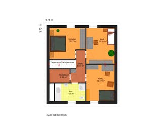 Fertighaus Erna 204 von Klaus Kowalski Immobilien Schlüsselfertig ab 251590€, Satteldach-Klassiker Grundriss 1