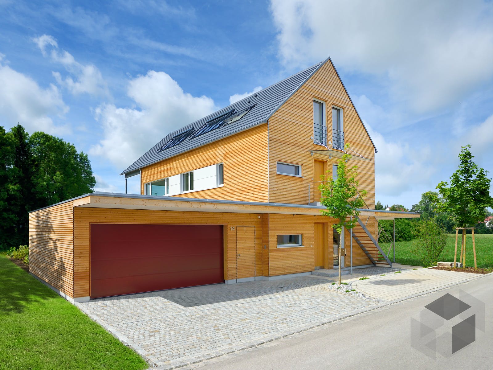 Zweifamilienhaus Erstling Kundenhaus Von Baufritz Fertighaus De