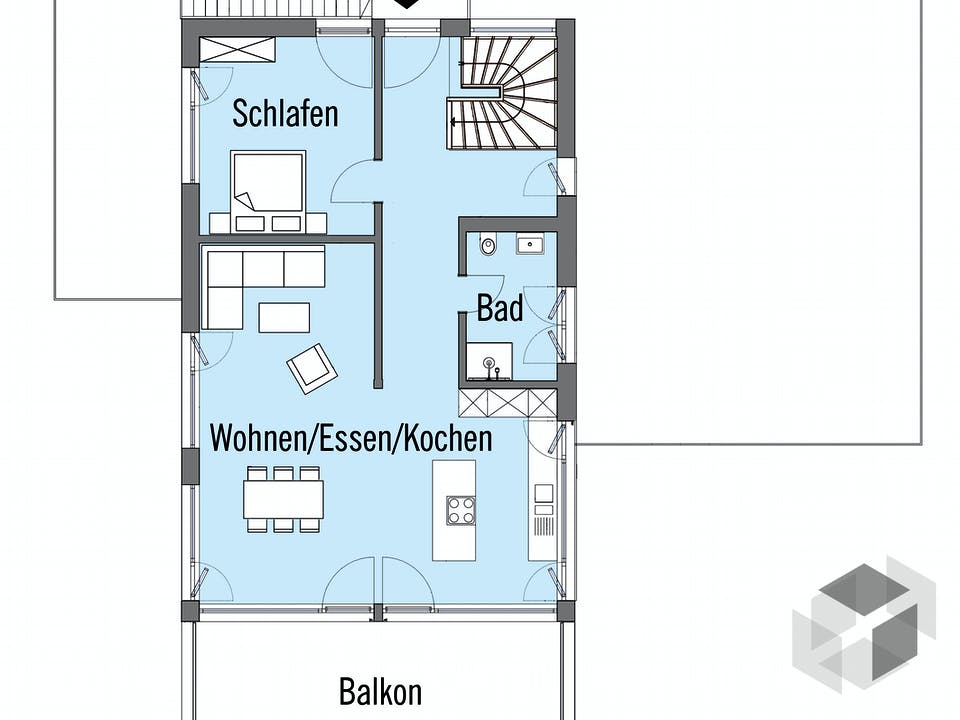 Erstling - Kundenhaus von Baufritz Grundriss
