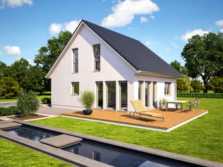 Fertighaus Esprit 112 von Bärenhaus Schlüsselfertig ab 201401€, Satteldach-Klassiker Außenansicht 4