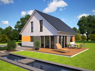 Fertighaus Esprit 112 von Bärenhaus Schlüsselfertig ab 201401€, Satteldach-Klassiker Außenansicht 1