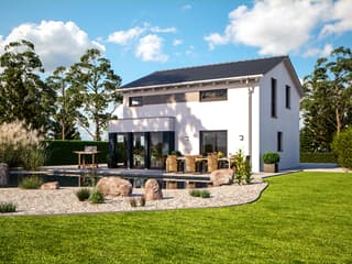 Fertighaus Esprit 117 von Bärenhaus Schlüsselfertig ab 204110€, Satteldach-Klassiker Außenansicht 1