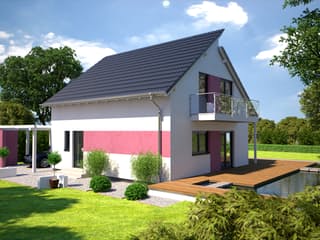 Fertighaus Esprit 125 von Bärenhaus Schlüsselfertig ab 216801€, Satteldach-Klassiker Außenansicht 1