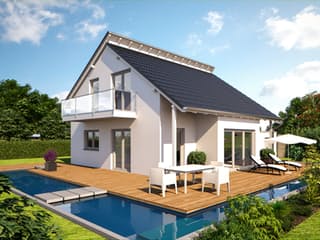 Fertighaus Esprit 125 von Bärenhaus Schlüsselfertig ab 216801€, Satteldach-Klassiker Außenansicht 3