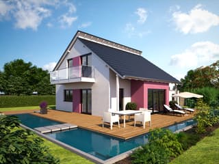 Fertighaus Esprit 125 von Bärenhaus Schlüsselfertig ab 216801€, Satteldach-Klassiker Außenansicht 4