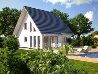 Fertighaus Esprit 134 von Bärenhaus Schlüsselfertig ab 220493€, Satteldach-Klassiker Außenansicht 2