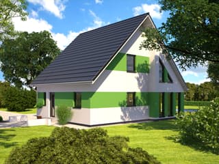 Fertighaus Esprit 134 von Bärenhaus Schlüsselfertig ab 220493€, Satteldach-Klassiker Außenansicht 3