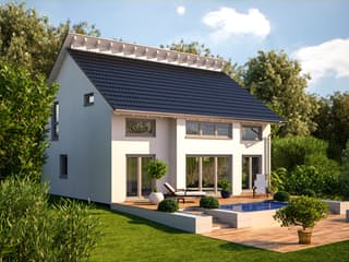 Fertighaus Esprit 155 von Bärenhaus Schlüsselfertig ab 252848€, Satteldach-Klassiker Außenansicht 2