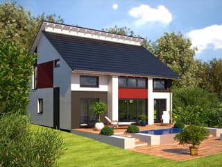 Fertighaus Esprit 155 von Bärenhaus Schlüsselfertig ab 252848€, Satteldach-Klassiker Außenansicht 4