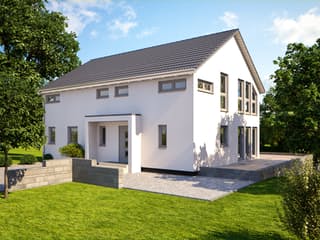 Fertighaus Esprit 184 von Bärenhaus Schlüsselfertig ab 311534€, Satteldach-Klassiker Außenansicht 3